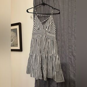 American Eagle Small striped dress Gray & Black stripes Never worn